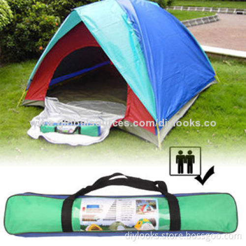 Quick Setting Dome Style 2-Person Camping Tent Pack with Carrying Bag, for Outdoor Camping